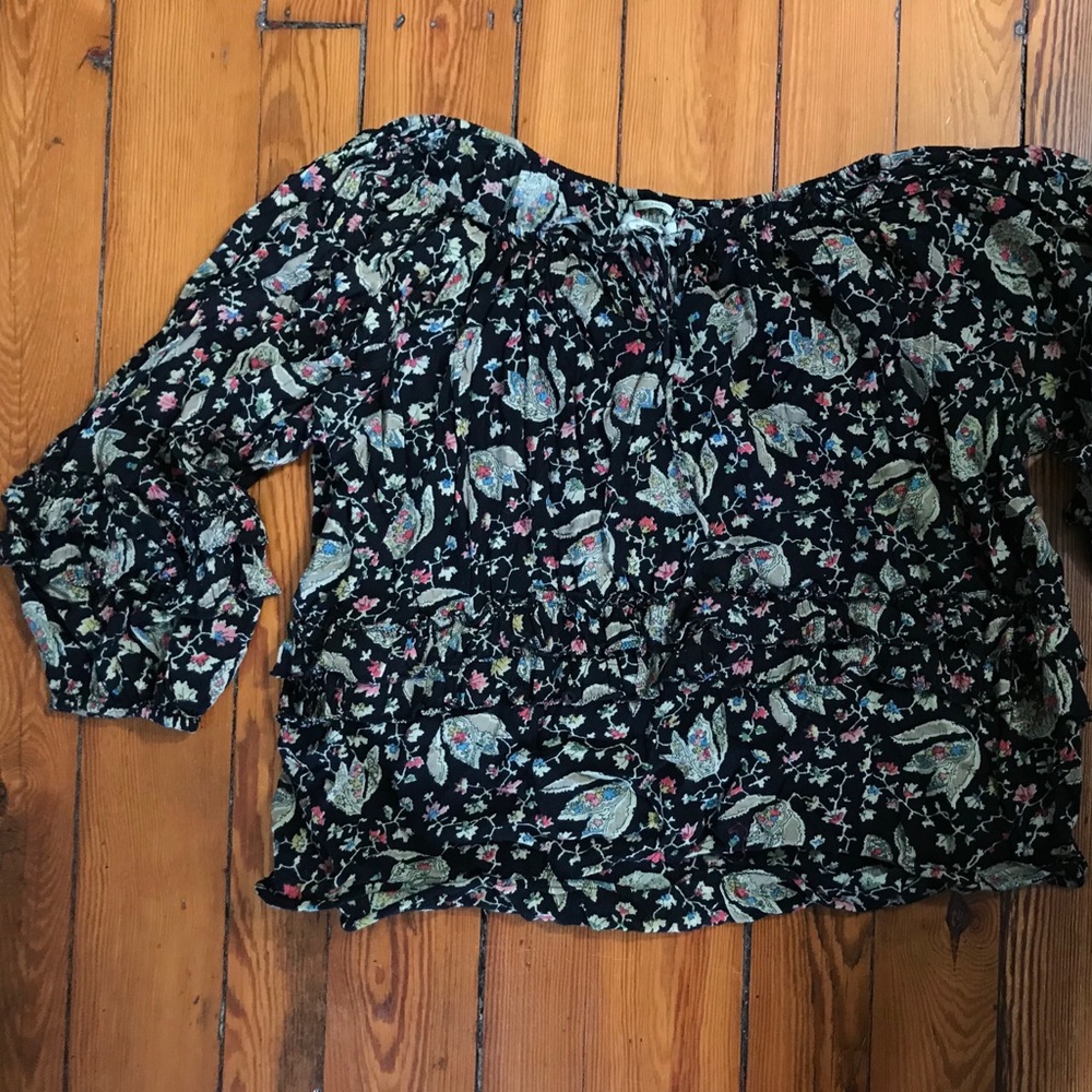 Floral over sized flowy blouse - Picture 3 of 4